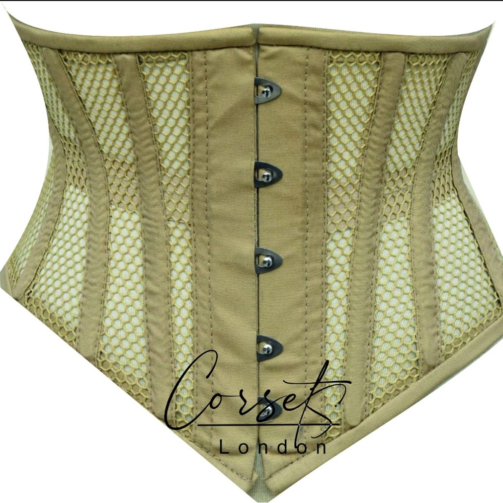8” steel boned corset waist trainer